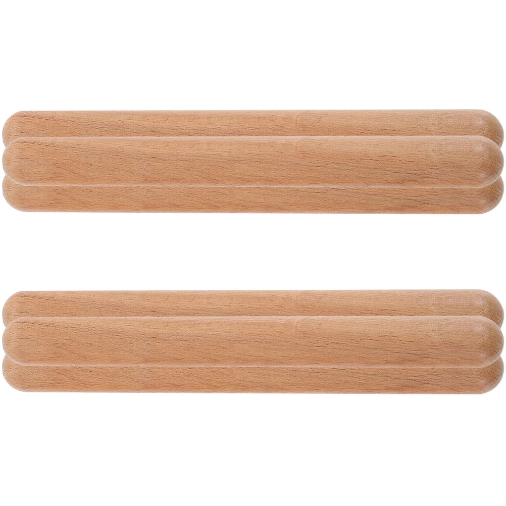 

6 Pcs Musical Instrument Rhythm Sticks Classroom Instruments Light Brown Drumsticks '