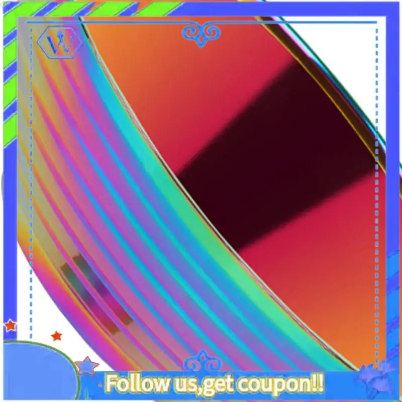 

A55P-4X Круглая миска для еды с лапшой, двухслойная противоожоговая посуда, миска из нержавеющей стали, Радуга No.0