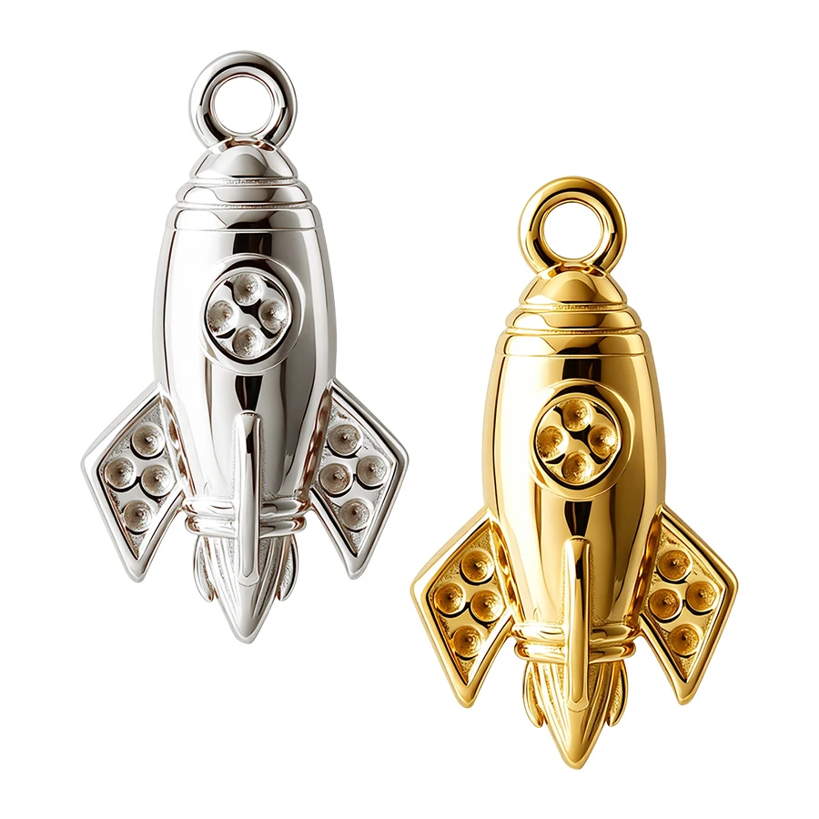 6pcs 3D Stainless Steel Sports Baseball Player Kids Charm Paper Airplane Motorcycle Pendant For Jewelry Making Keychain Bracelet view 4