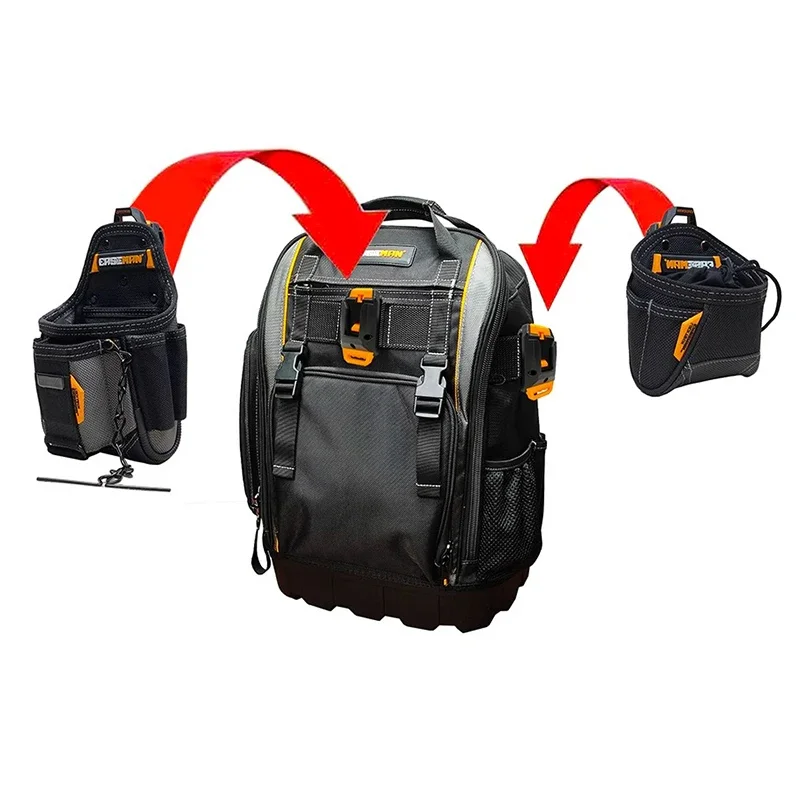 Bolso de hombro multifuncional para herramientas de electricista profesional, herramientas de reparación de carpintero, bolsas de almacenamiento,