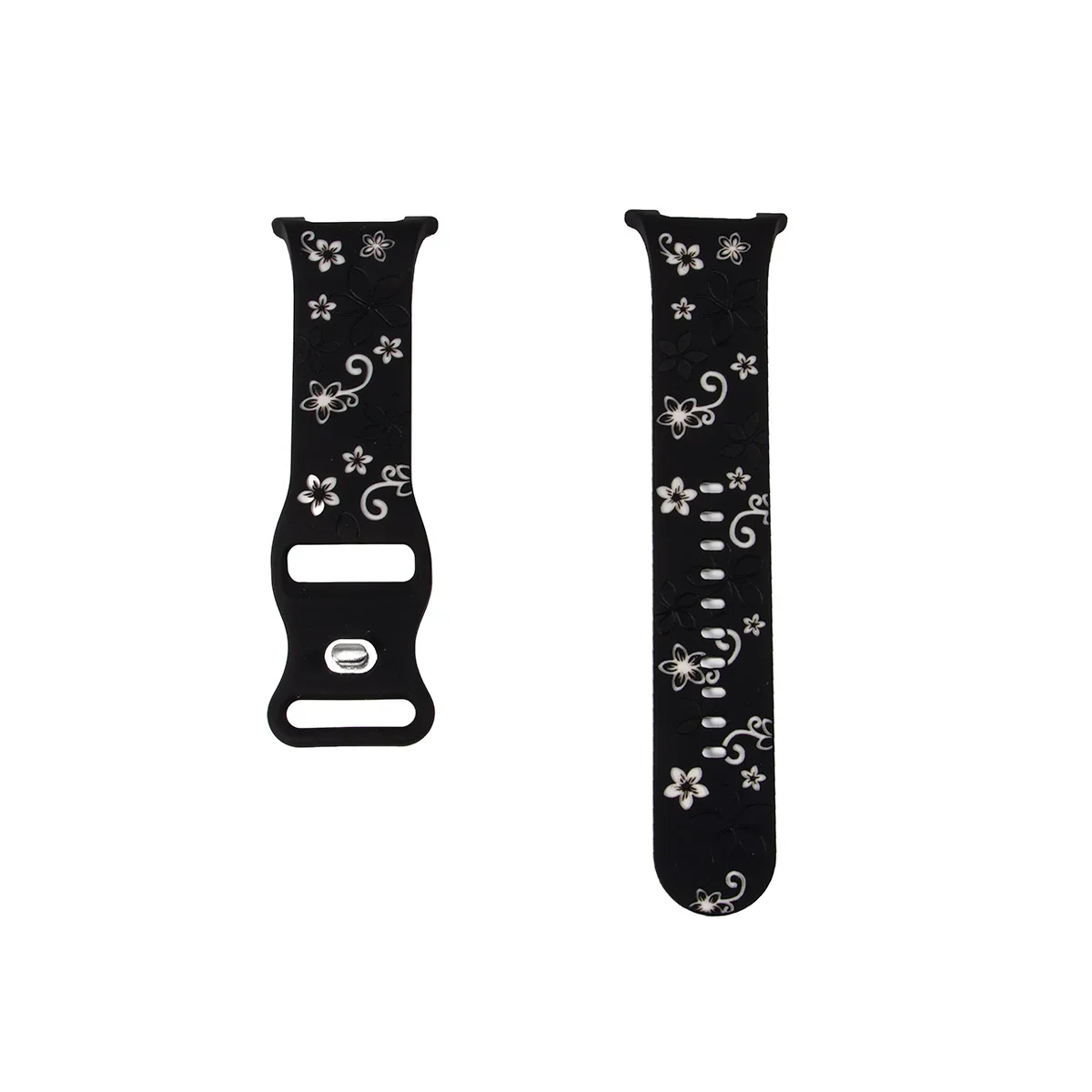 Bedrucktes Design-Armband für Samsung Galaxy Watch8 9 40 44mm Silikonband mit Gravur für Galaxy 8Classic 46 Blumenmuster-Armband – Detail 22