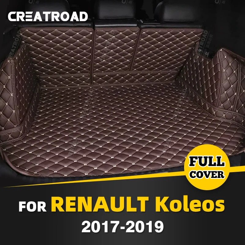 

Автомобильный коврик для багажника с полным покрытием для Renault Koleos SUV 2017-2019 18, автомобильный коврик для багажника, протектор грузового салона, аксессуары