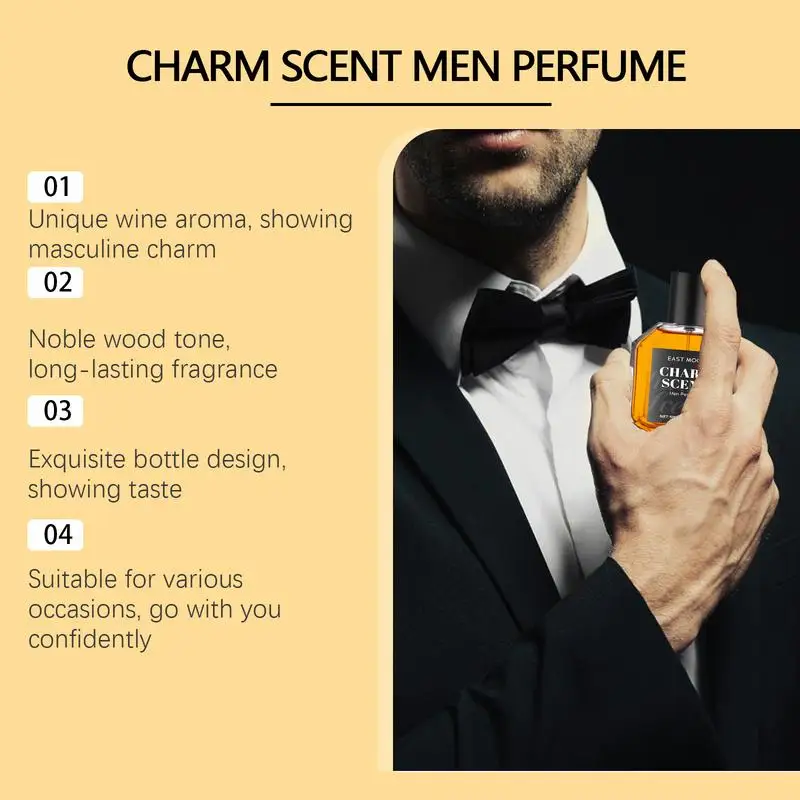 Men perfume Woody Fragrance for Men 50ml Portable long-lasting light woody fragrance Men Travel Fragrance Perfume