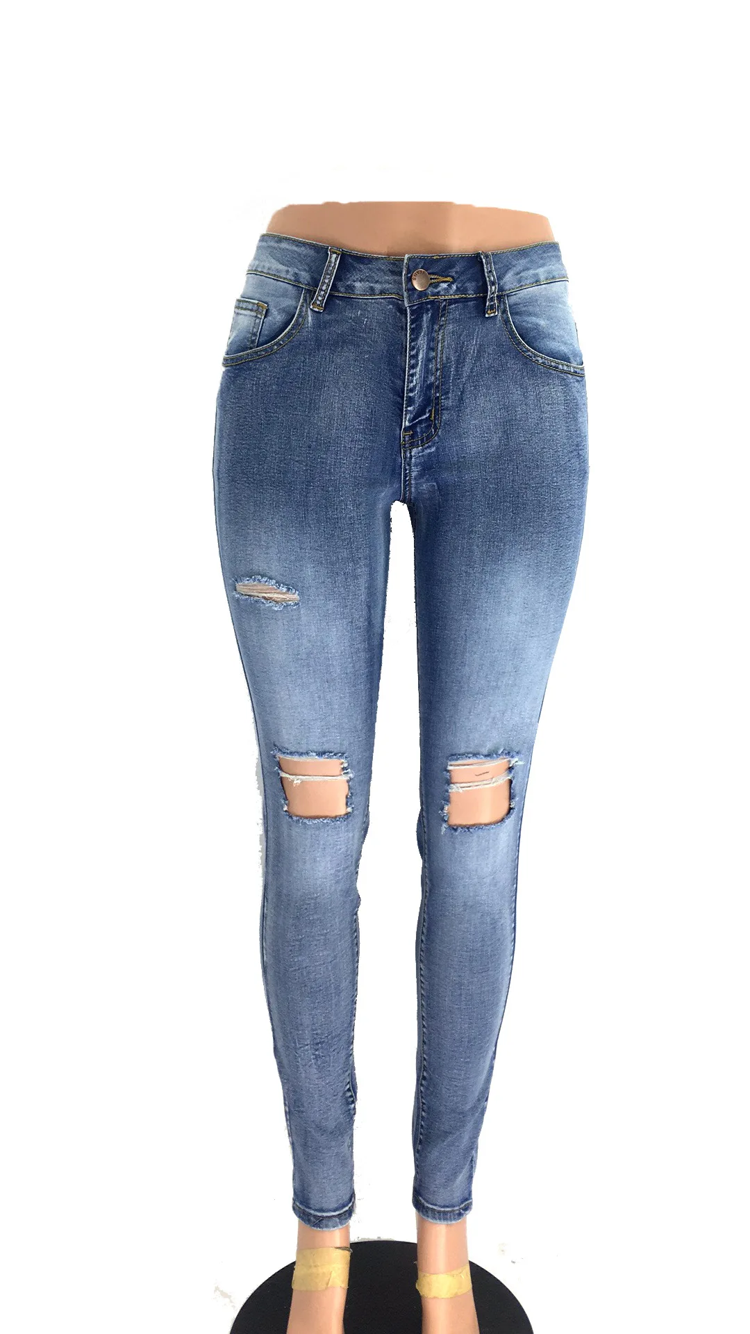 Low-Waist Slim Fit Sexy Denim Jeans Pant Women's Spring Summer Break Wholesale in Stock Fashionable Casual Trousers Vestidos