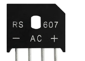 Rectifier bridge RS607, surface mount, 4-pin, 6A, 700V rectifier tube, flat bridge
