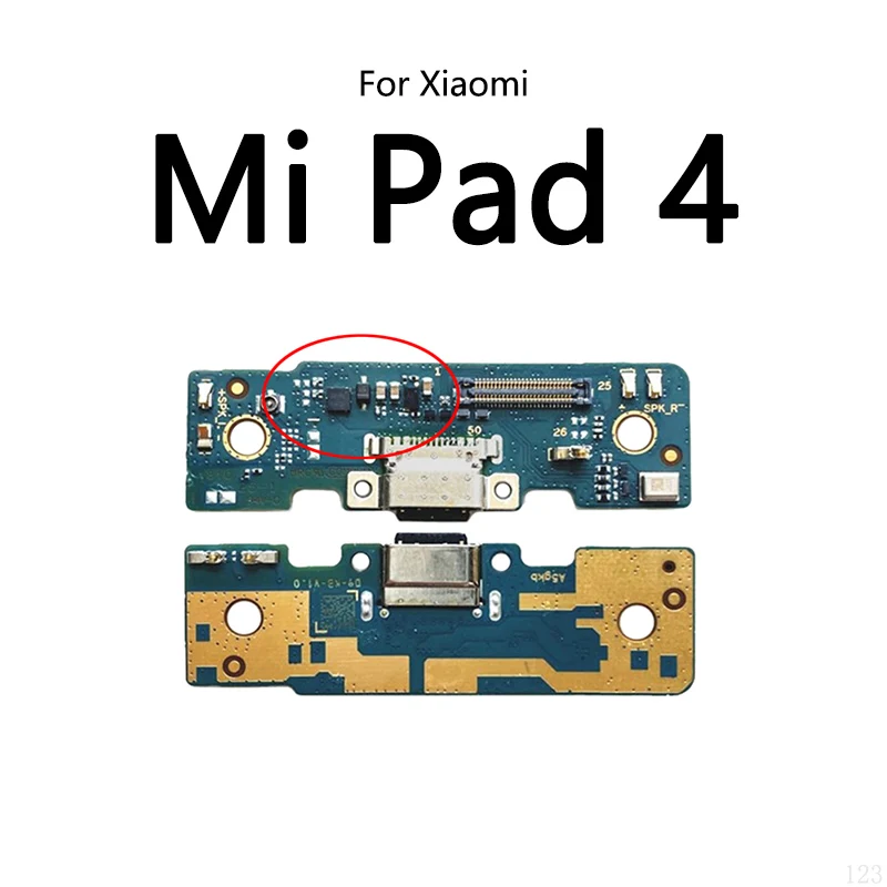 USB Charge Dock Port Socket Jack Plug Connector Flex Cable For Xiaomi Mi Pad 4 Tablet 4 Plus Charging Board Module