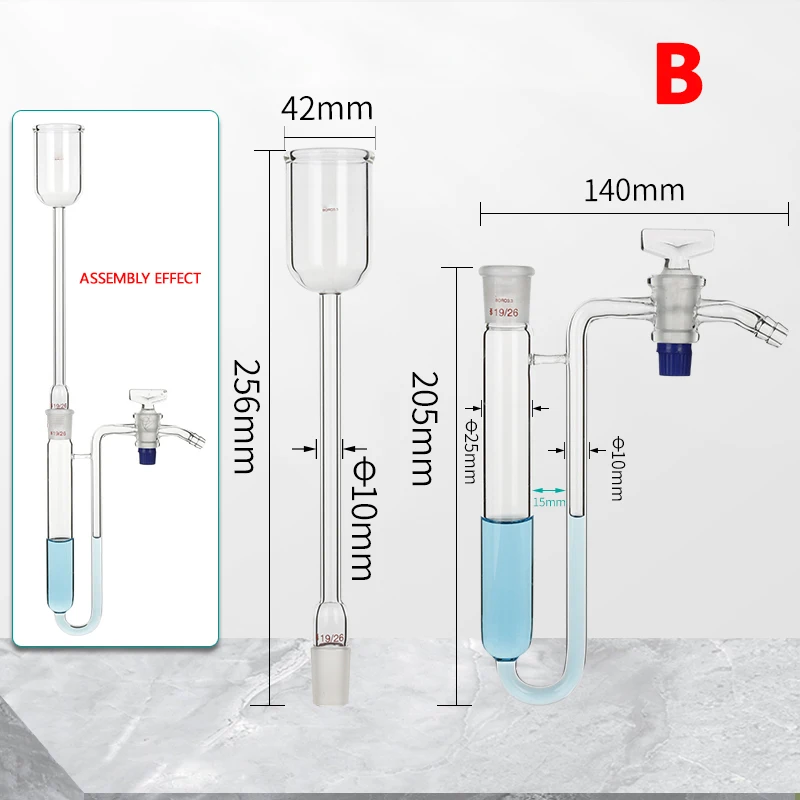Soil/food cadmium column reduction device ammonia nitrogen Nitrite chemistry laboratory glassware 1 piece