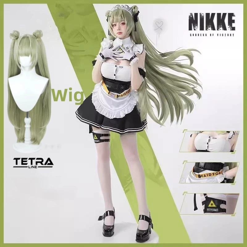 Nikke The Goddess Of Victory Soda Cosplay Costume Game Nikke Sexy Maid Uniform Costumes Wig Halloween Carnival Suit