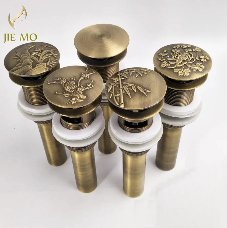 

Antique Brass Flap Drains Basin Accessory Drain Lavatory Vessel Vanity Sink Drains Antique/Gold Bathroom Accessories