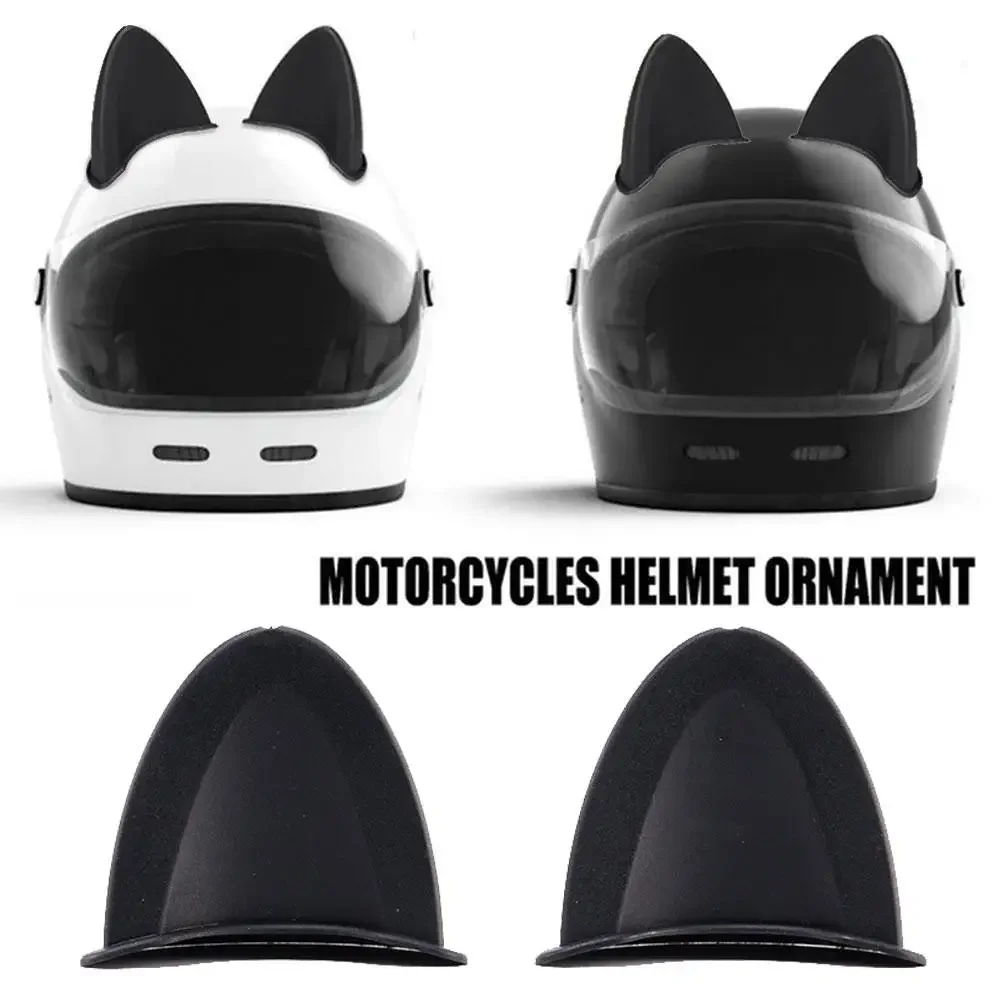 Casque de Moto Universel avec Oreilles de Chat, Cornes de dehors en Plein Air, Accessoire de Décoration, 2 Pièces