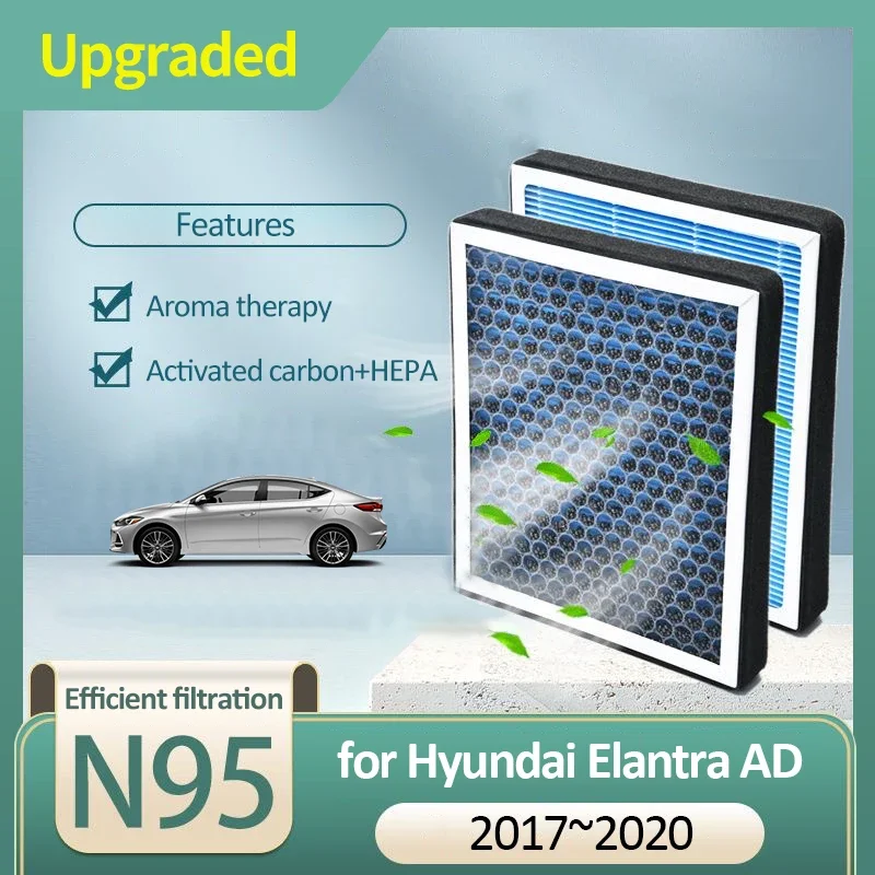 Activated Carbon Air Filter for Hyundai Elantra AD Avante MK6 6 2017 2018 2019 2020 97133-2F100 Car Accessories Auto Parts Tools