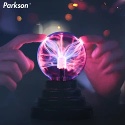 3 Inch Magic Plasma Ball Lamp 220V Electric Lamp Night Light Touch Atmosphere Christmas Kid Gift Table Lights Sphere Plasma Lamp