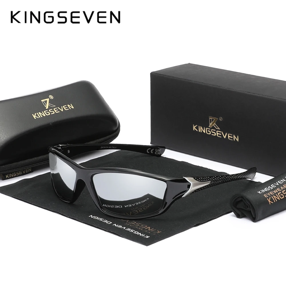 KINGSEVEN Outdoor UV400 Goggles Padded Goggles Anti-UV Unisex Sports Sunglasses Eyewear Motorcycle Riding Protective Glasses