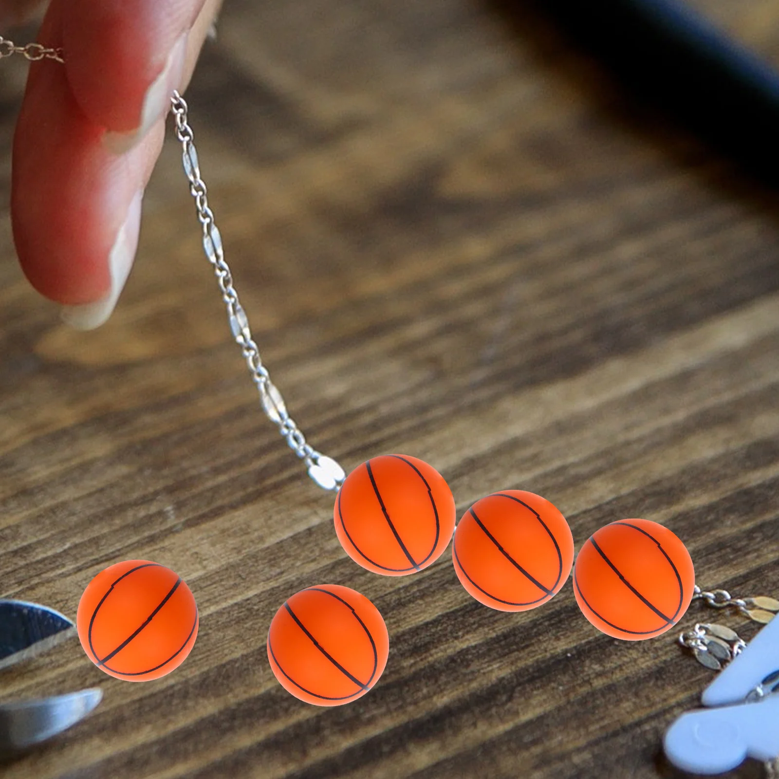 50pcs Silicone Bead Accessories Multi-Color Durable Loose Beads For Diy Jewelry Making Crafts Bracelets Necklaces Spacer Beads