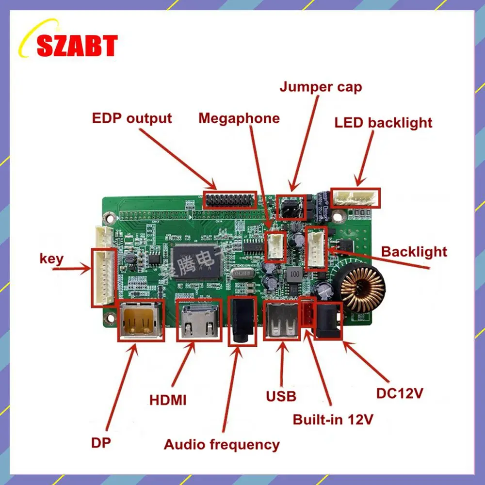 27-calowy DP + HDMI + USB do EDP płyta napędowa LM270WQ1-SDC2/LM270WQ1-SDA2/LM270WQ1-SDE3 zestaw płyty sterującej do ekranu LCD LED 2560X1440