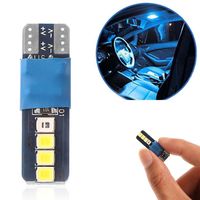 1 PC Car Dynamic LED Light Blue to White Interior Roof Atmosphere Light T10 W5W Reading Lamp COB Dome Festoon Auto Styling Bulb