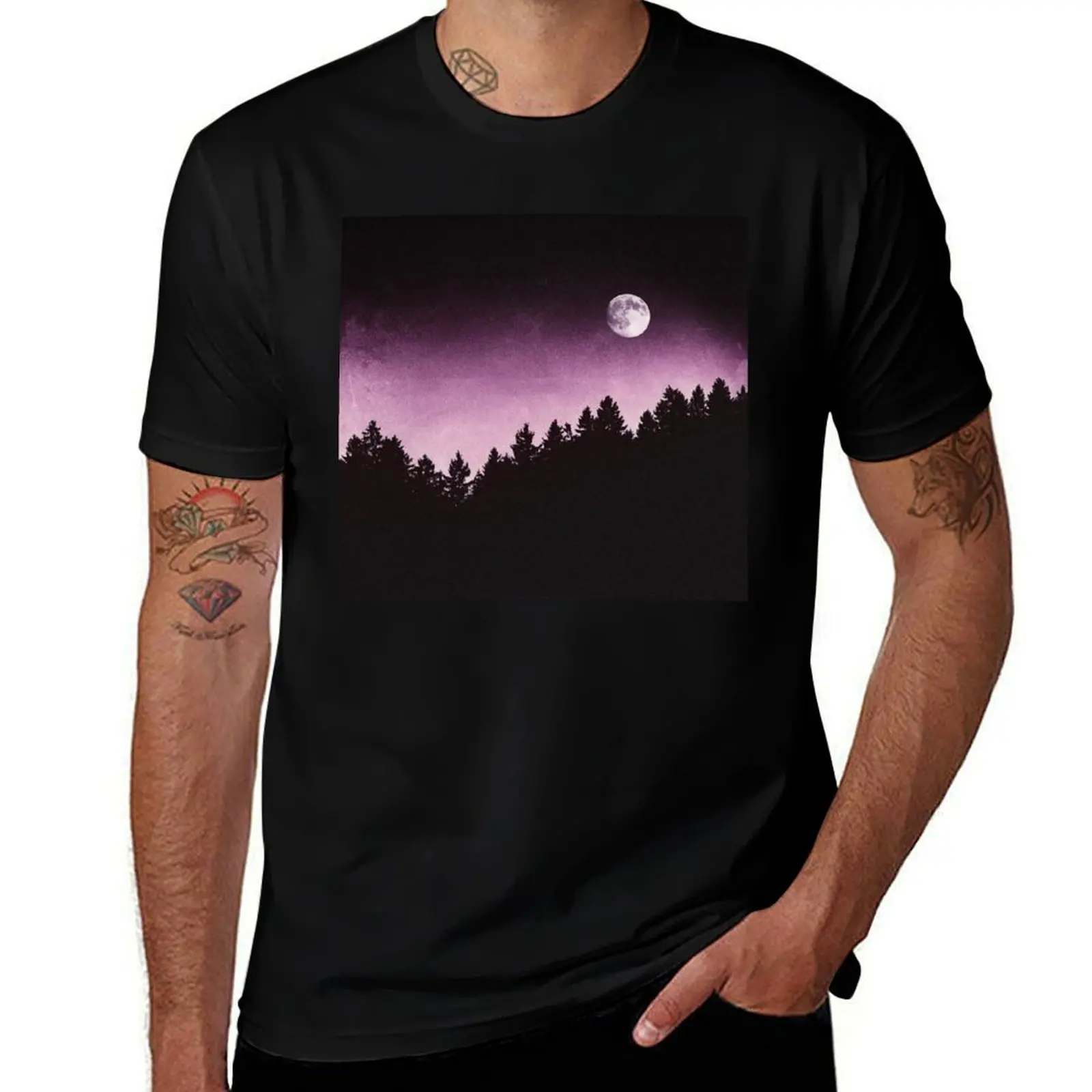 Under Moonlight // Tell Me Sweet Little Lies In A Wild Romantic Raspberry Forest With Magic Trees T-Shirt