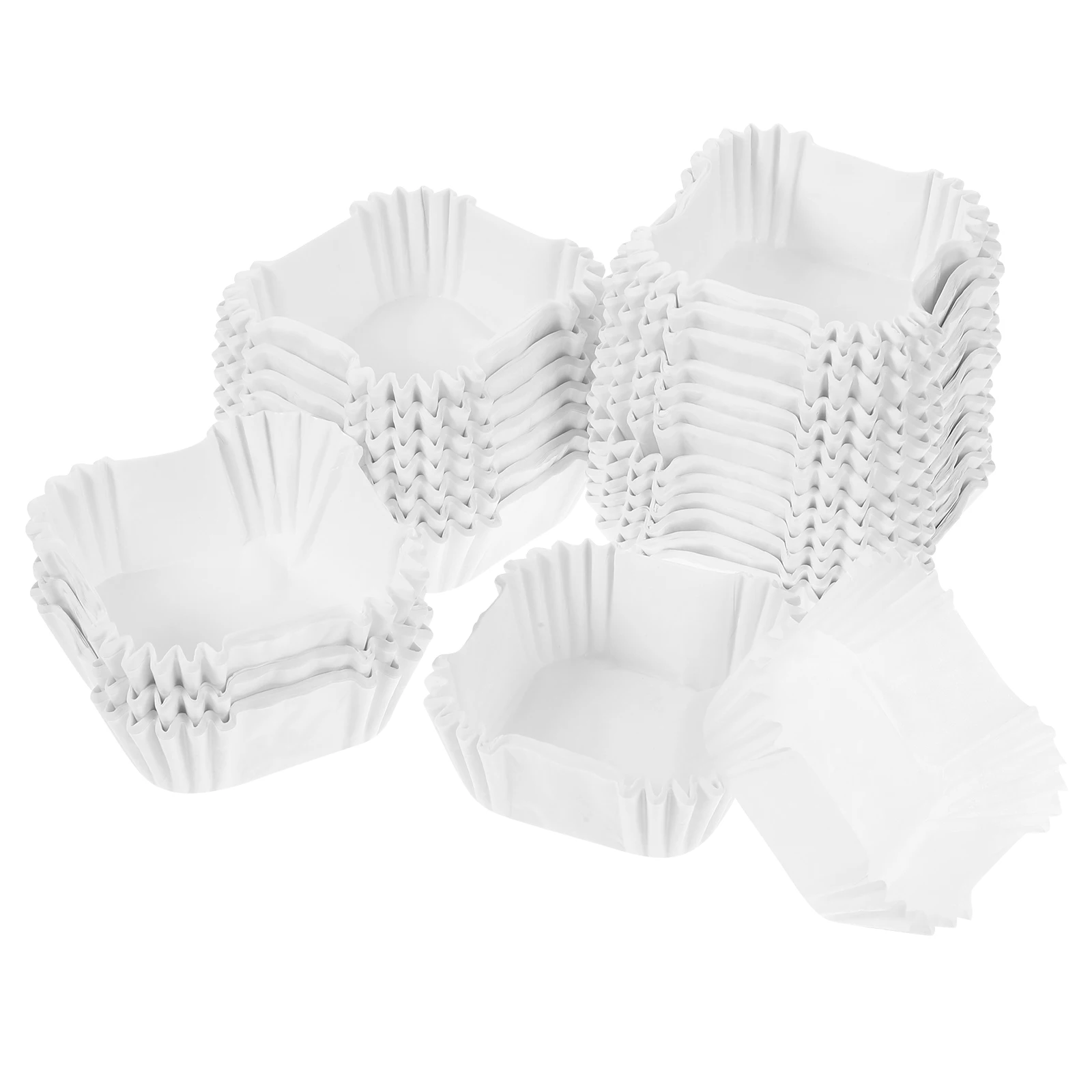 

1000pcs Square Cake Paper Cups Large Greaseproof Bottom Wrappers for Baking Muffins Cupcake Liners Food Grade Disposable