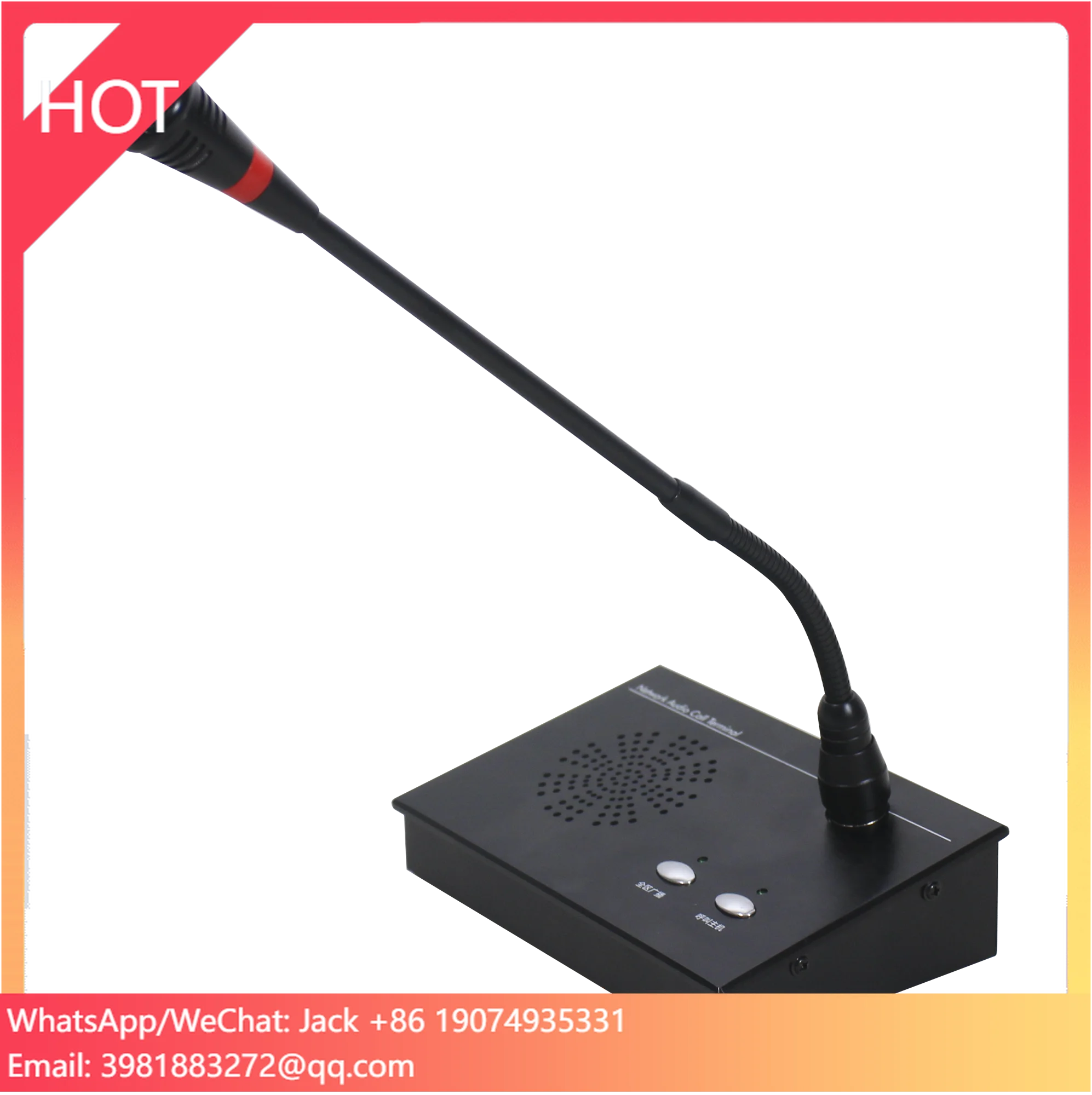 

T IP Call Station Compact SIP Network Paging Microphone With Intercom For Announce /Intercom