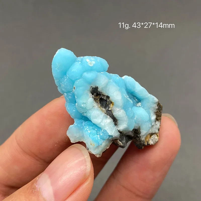 100%  Natural blue aragonite Mineral Specimens Stones and Crystals Healing Crystal