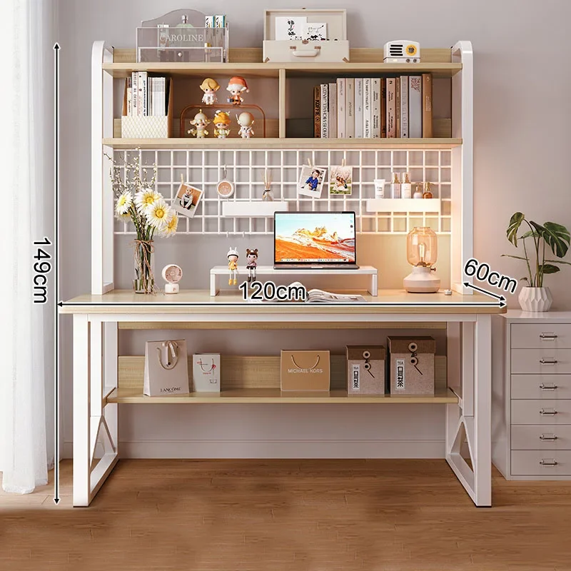 

-Modern Design Simple Style Computer Desk With Shelf Factory Wholesale Wooden Furniture For Office Bedroom Or Learning Space