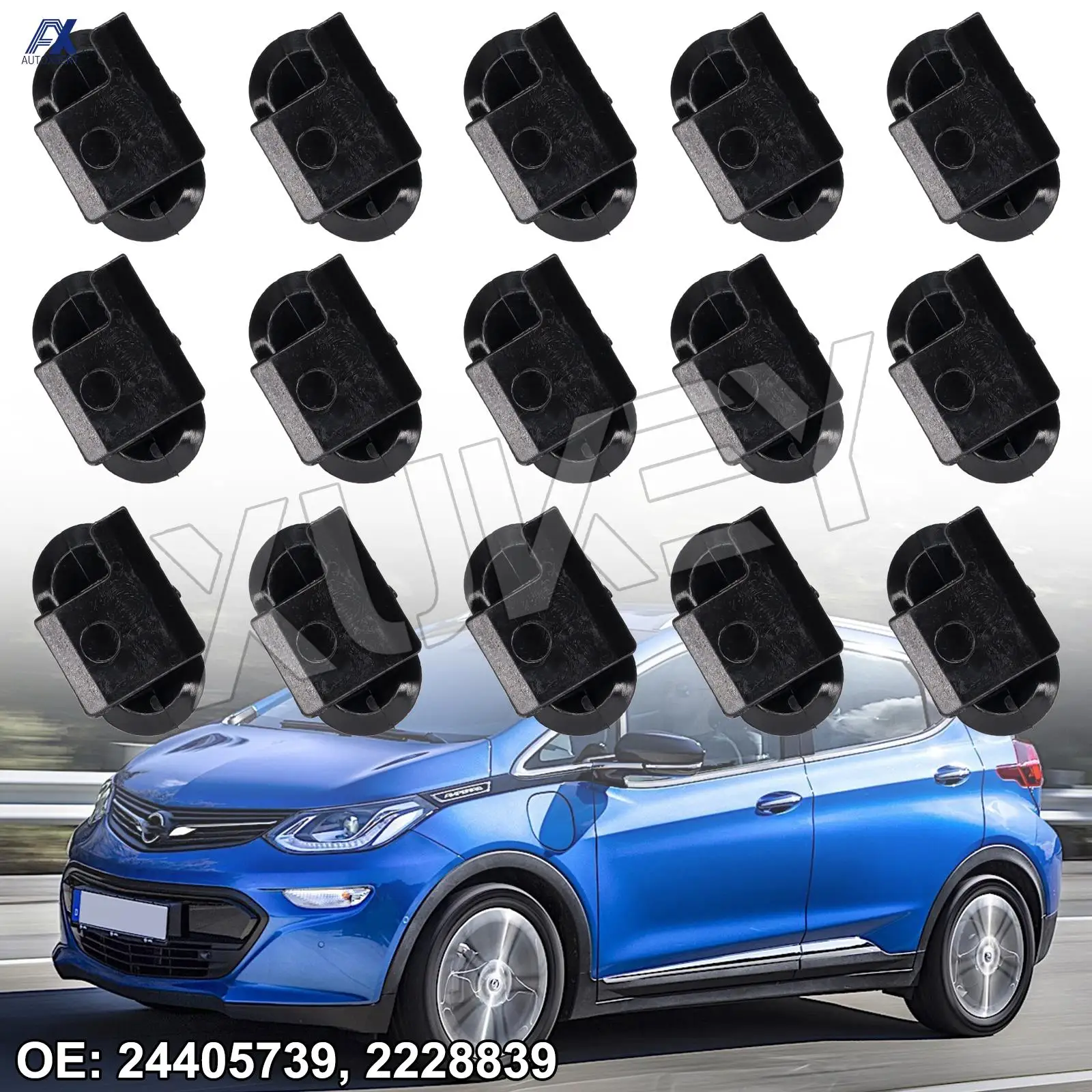 15X Tailgate Boot Pillar Clip Interior Trim Panel Fastener Clamps For Opel Vauxhall Corsa C D E Adam Zafira B C ar Accessories