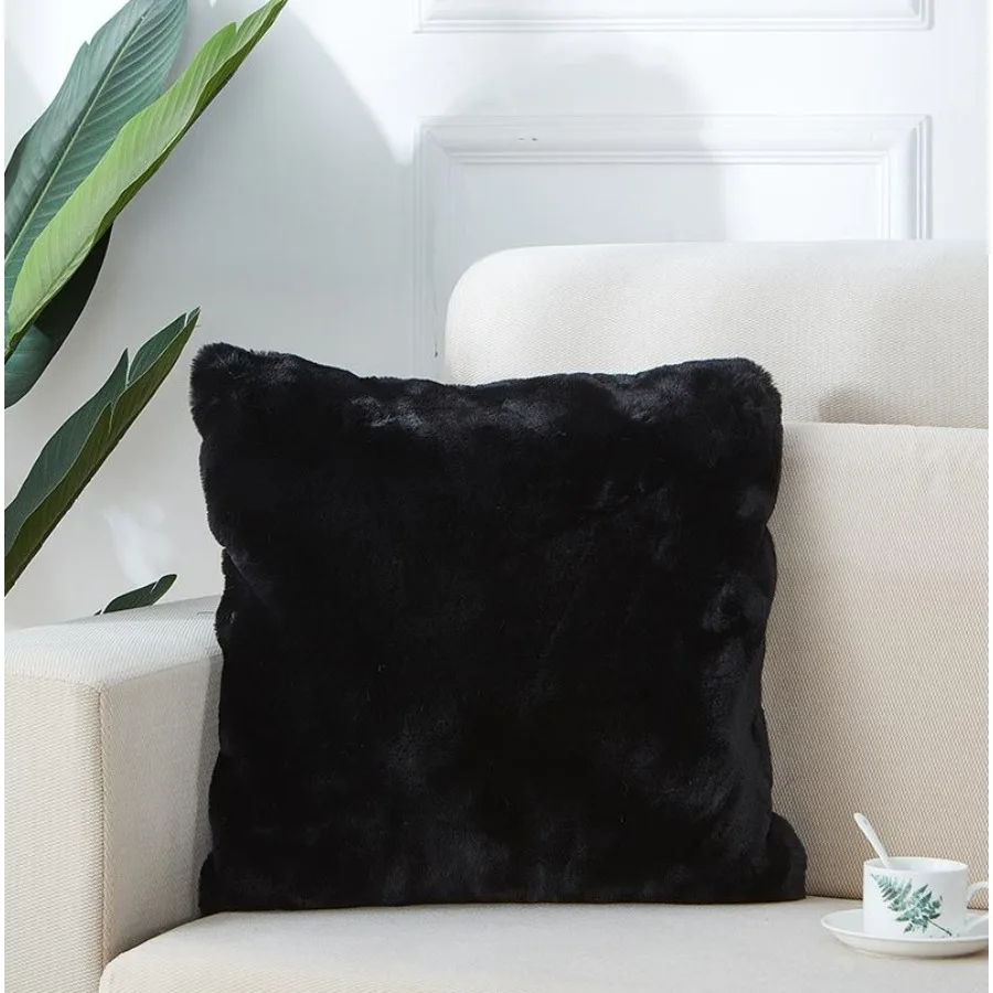 

Agnes Luxury Chinchilla Faux Fur Pillow 18 In. x 18 In.