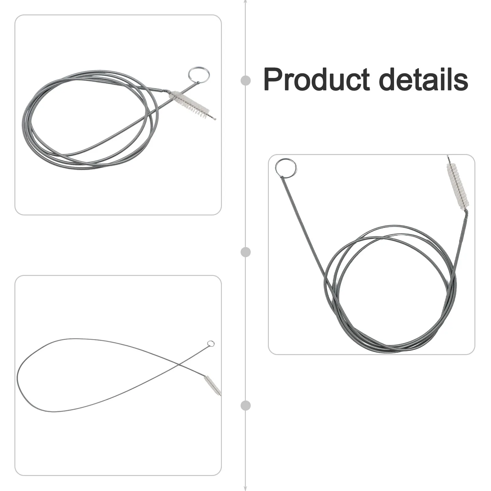 

Высококачественная щетка для чистки, гибкий земснаряд для обслуживания нейлона + нержавеющая сталь, земснаряд для труб, автомобильная щетка для скраба для сливного отверстия
