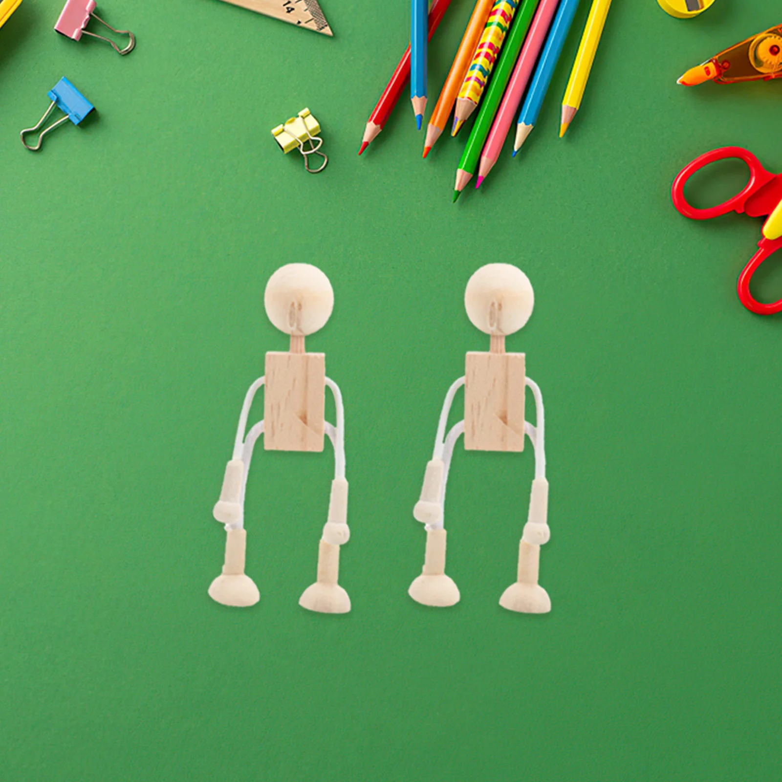 ตุ๊กตาไม้ 9 ชิ้น ไม่ทาสี รูปคน หุ่นยนต์ ตัวเปล่า สำหรับระบายสี งานฝีมือ DIY ของตกแต่งบ้านและงานศิลปะกลางแจ้ง