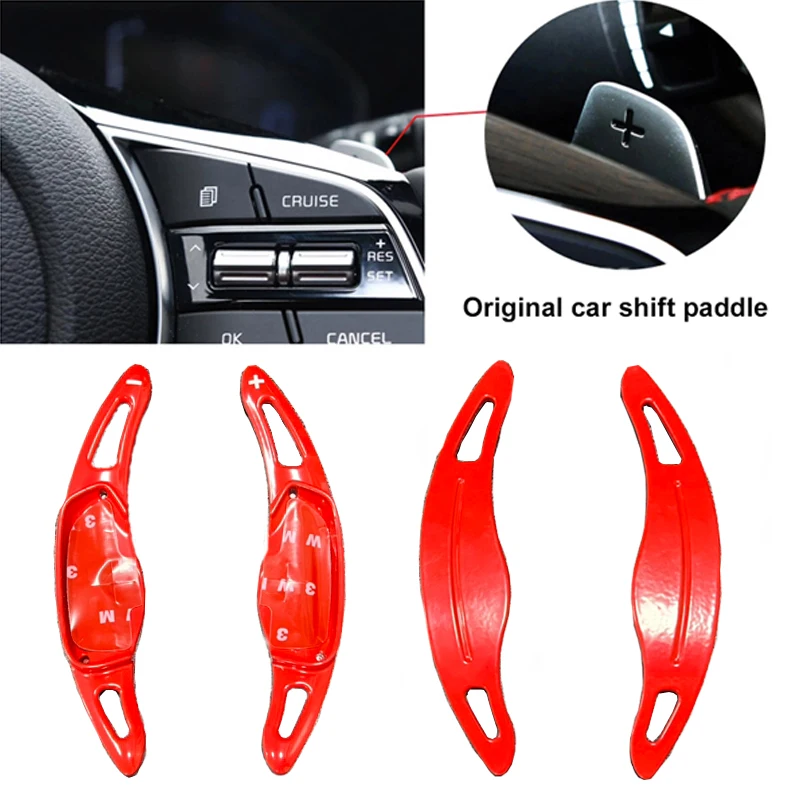 For Kia K3 CEED CD Xceed Proceed GT 2PCS Quality Aluminum Alloy Steering Wheel Shift Paddle Shifter Extension