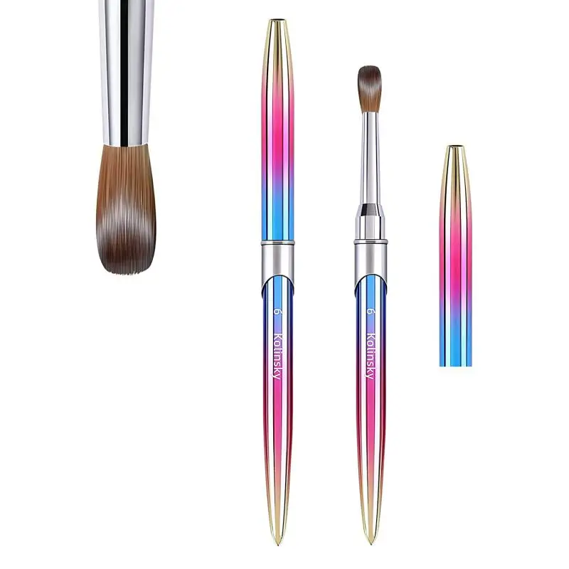 Nagel Pinsel Für Maniküre Gel Pinsel Für Nail art Pinsel Acryl Flüssigkeit Pulver Carving Gel Pinsel Liner Zeichnung Pen Maniküre werkzeuge