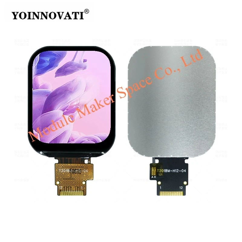 2.01 Inch JD9853 TFT LCD Display Module, 240x296 Round Corner SPI Color Screen LCD Panel Module Small LCD Module