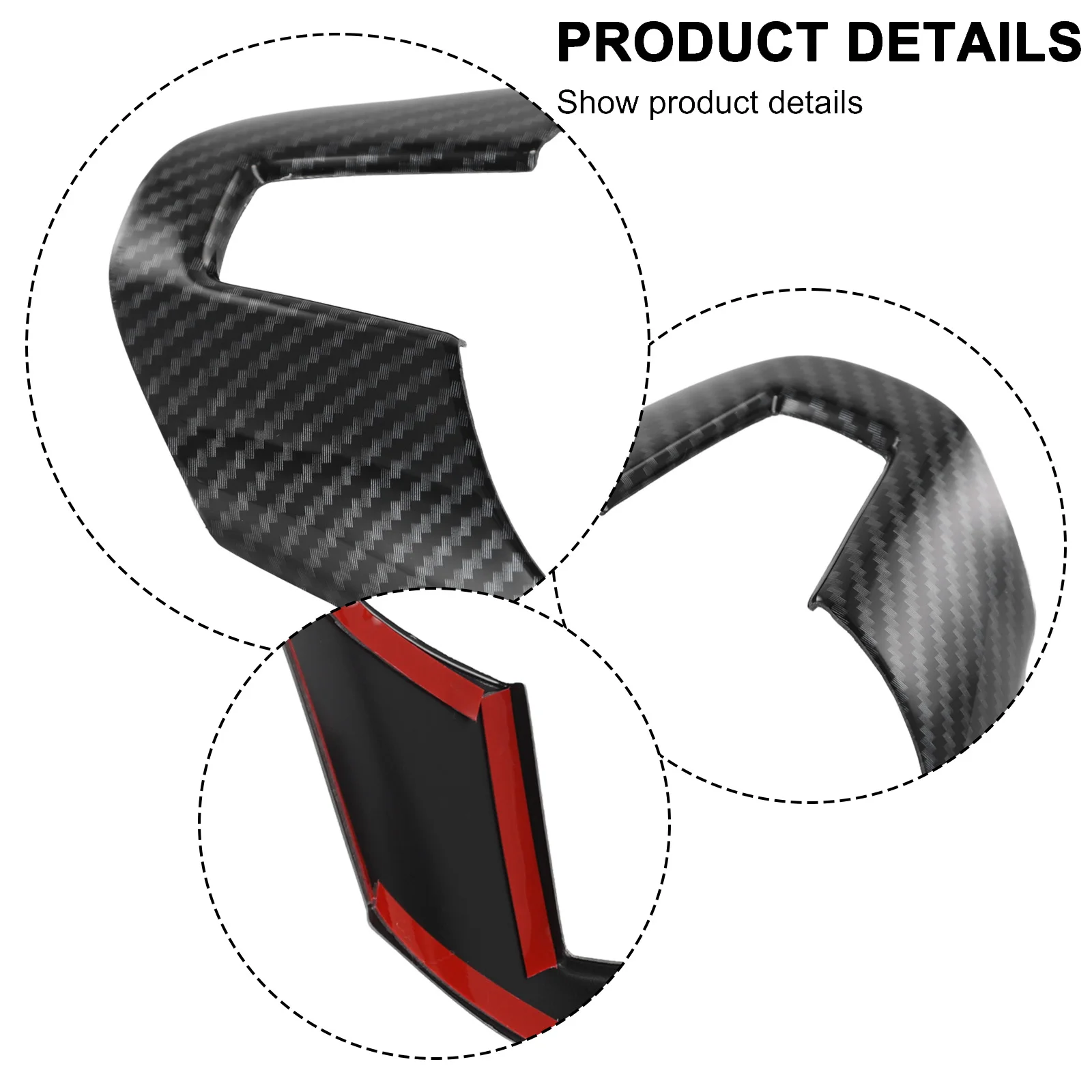 Car Interior Decoration Wheel Panel Cover Wheel Decoration Easy Installation Manual Measurement Deviation For Axela 2014-2016