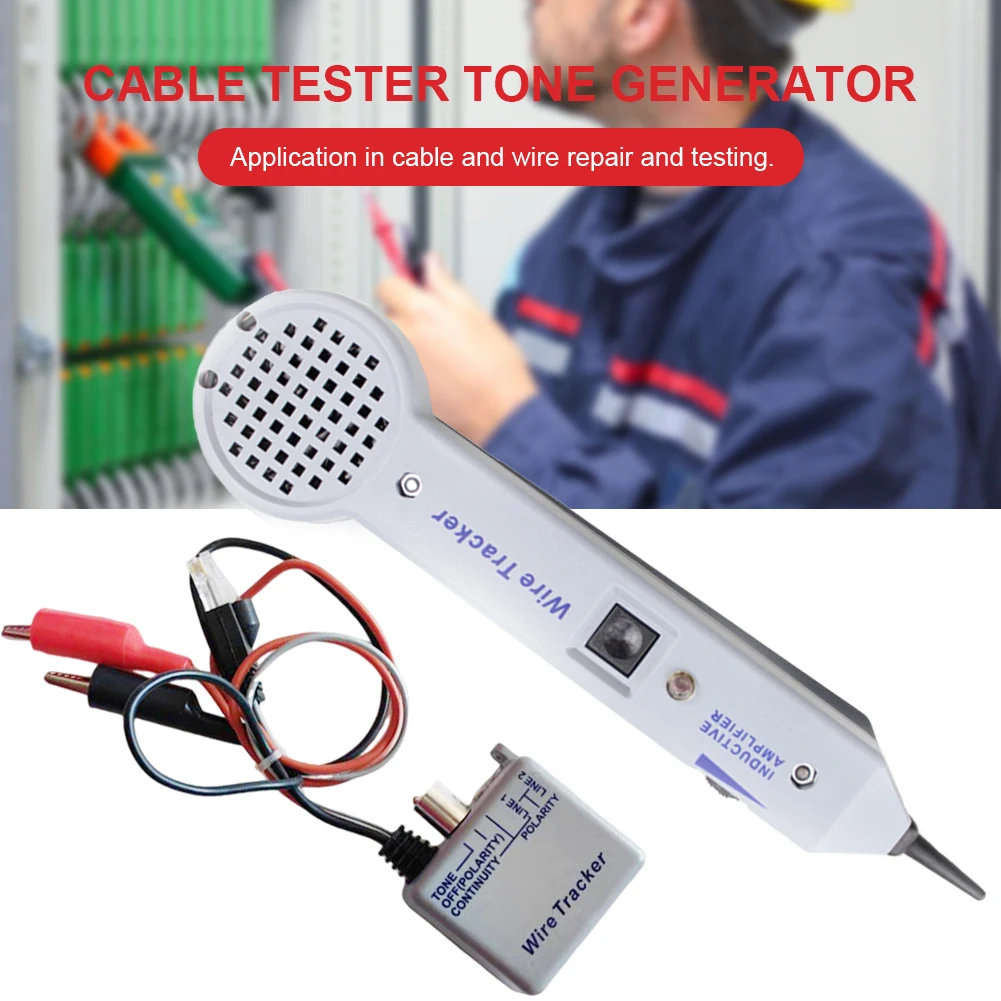 200EP Tone Generator Kit Wires Tone Tracer High Accuracy with Inductive Amplifier Insulation Probe Cable and Wire Repair Testing