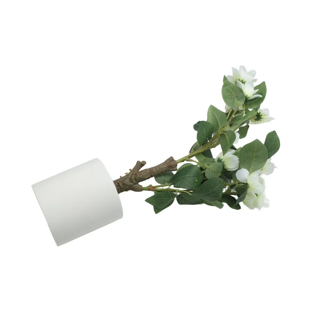 Decorative indoor artificial camellia plant in pot designed for office and For home decor with no need for sunlight or watering