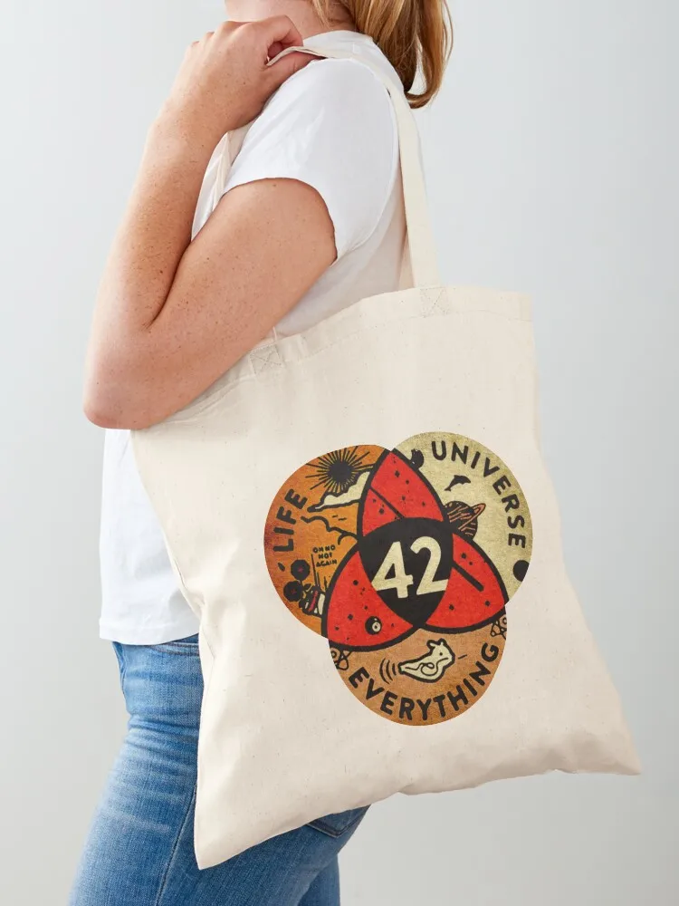 

42 The Answer To Life Tote Bag Canvas bag Eco bag reusable shopping ecological bags