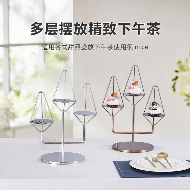Buffet Dessert Table Display Rack Bread Pastry Cold Food Tea Banquet Set Table Afternoon Tea Snack Rack Fruit Plate