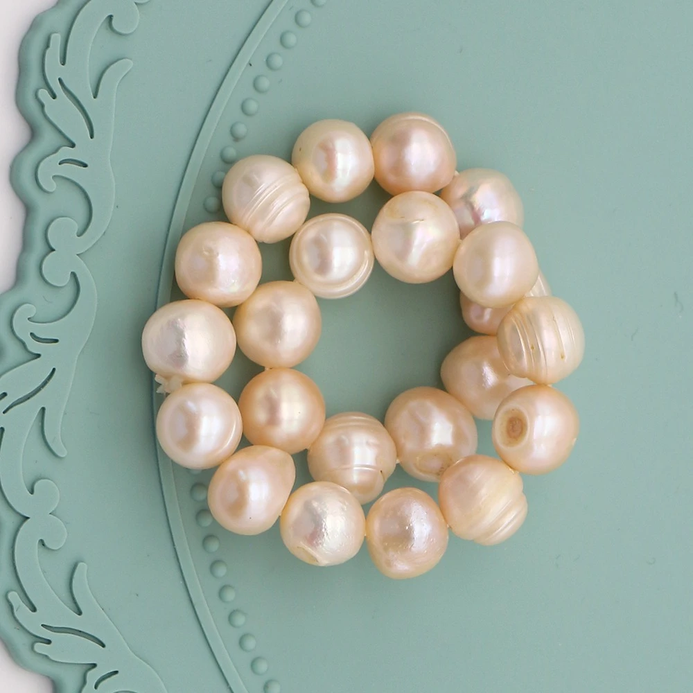 

8-9mm Natural Baroque Pearl Bracelet Irregular Freshwater Screw Pearl Beaded Jewelry 1 Strand for Fashionistas Wrist Adornment‌