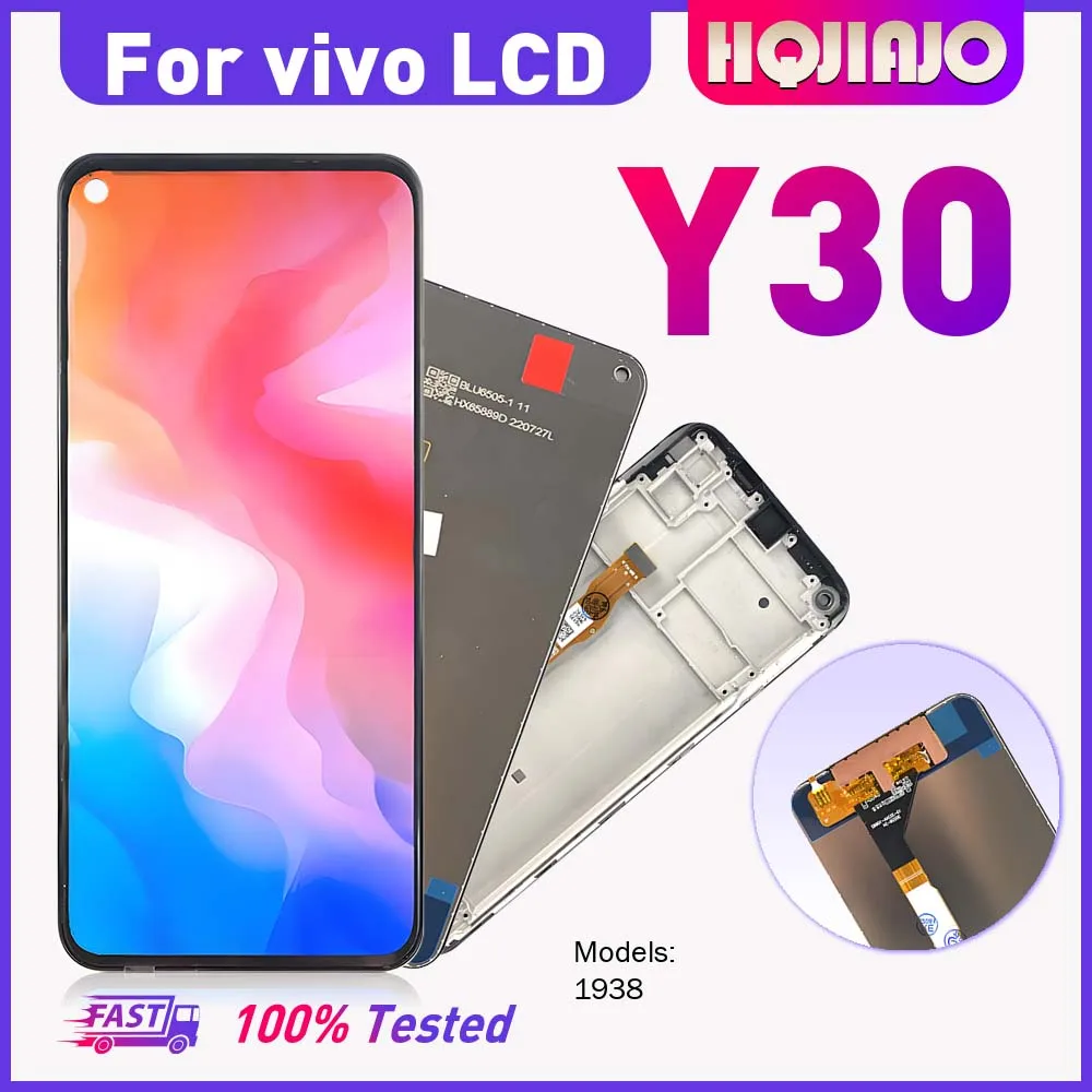 高品質-647-インチ-lcd-スクリーン-vivo-y30-y30i-タッチディスプレイデジタイザー交換部品アセンブリ-vivo-y30-1938-用