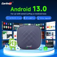 Android 13 CarlinKit Android Auto inalámbrico CarPlay AI TV Box QCM6125 pantalla dividida de 8 núcleos 64G 128G para Netflix YouTube Play Store