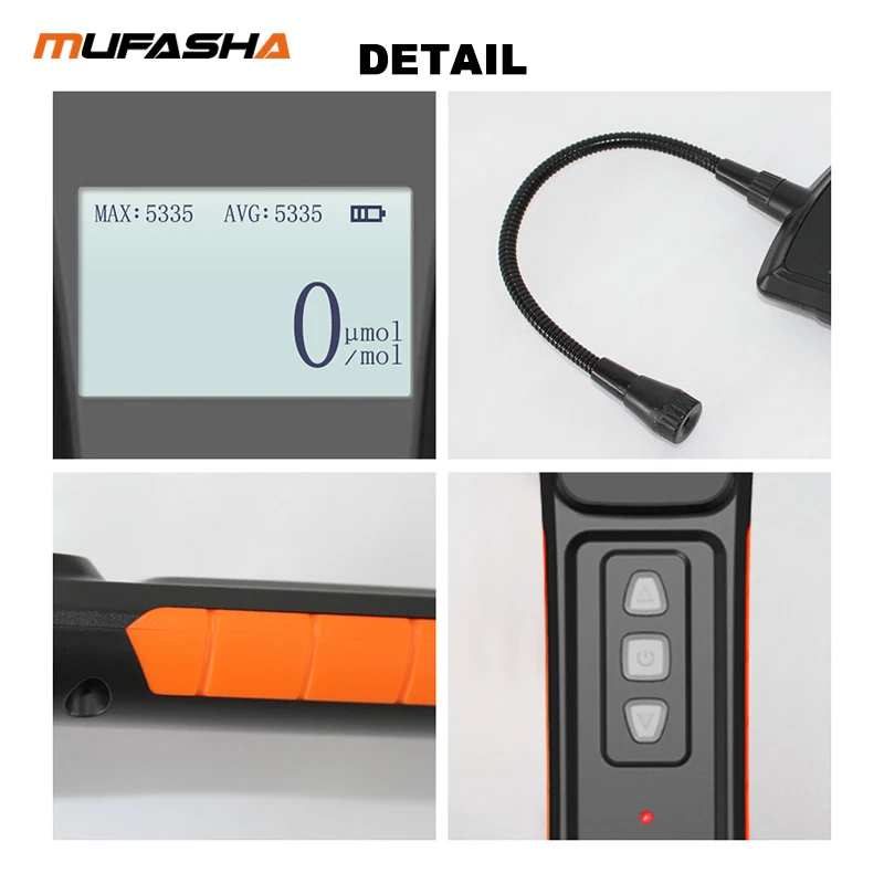 Imagem -06 - Mupasha-auto Alarme Detector de Vazamento de Gás Gás Metano Gás Natural Gás Liquefeito de Petróleo Testador de Gás Combustível e Inflamável