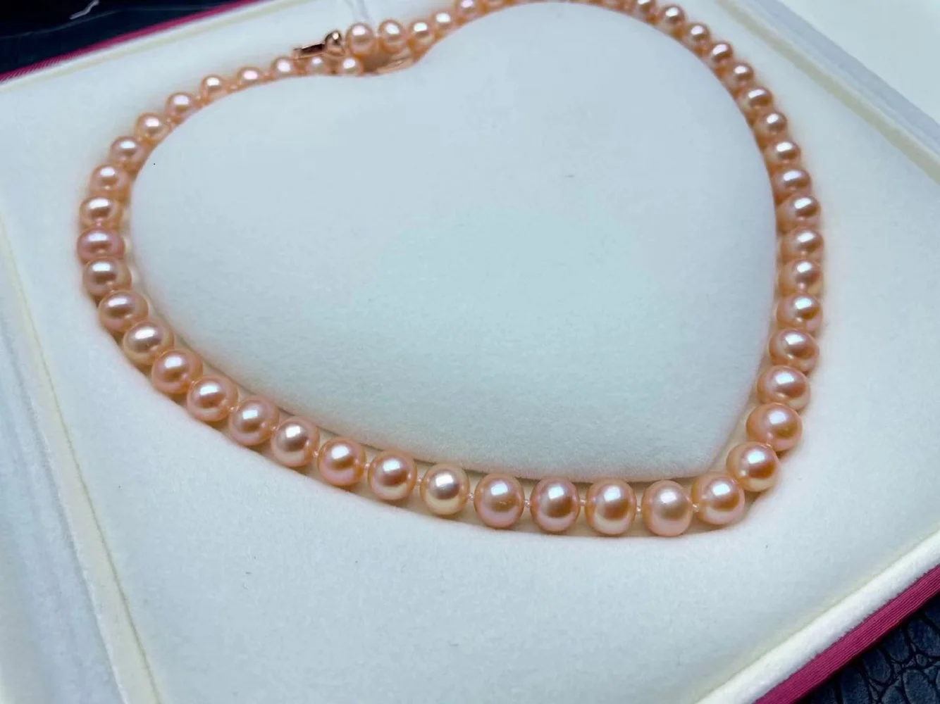

Natural Freshwater Pearl AAAA 9-10mm Popular Fashion Pearl Necklace 925s18 inch