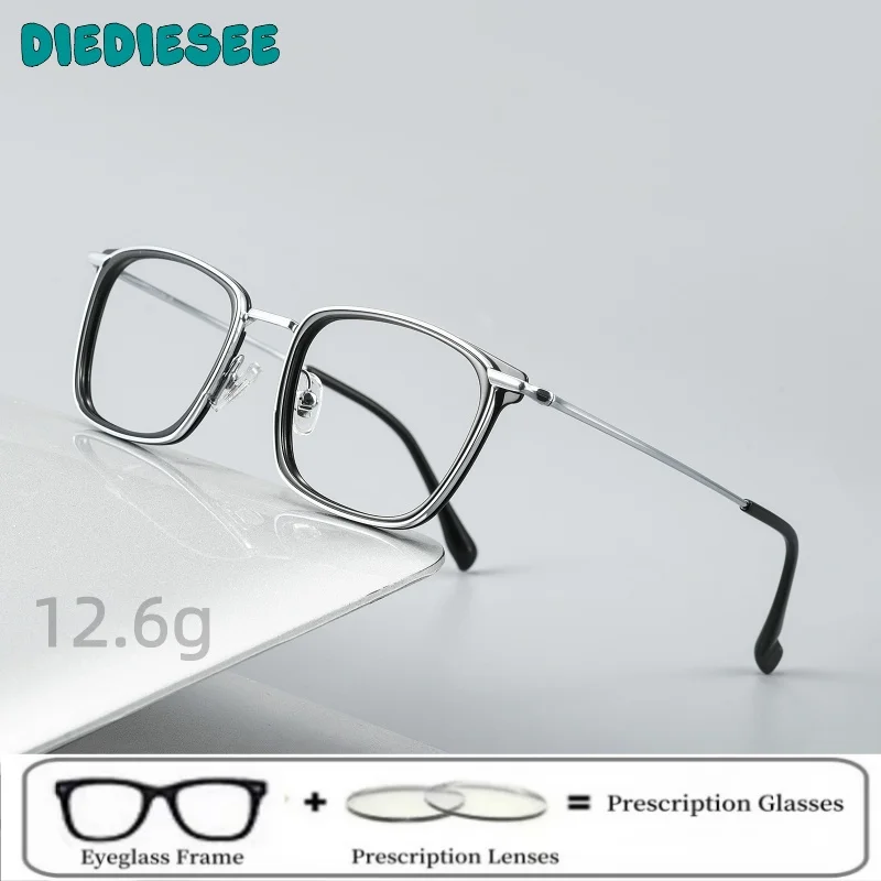 DIEDIESEE جديد الرجال ريترو RT والتيتانيوم إطار العين موضة مكافحة الضوء الأزرق المرأة تخصيص النظارات الطبية 69915CN