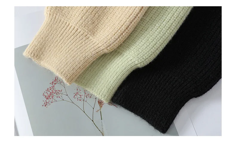 Contrasting Color Crew Neck Pullover Sweater Men's Spring Autumn Winter New Knitted Loose Casual Long-sleeved Bottoming