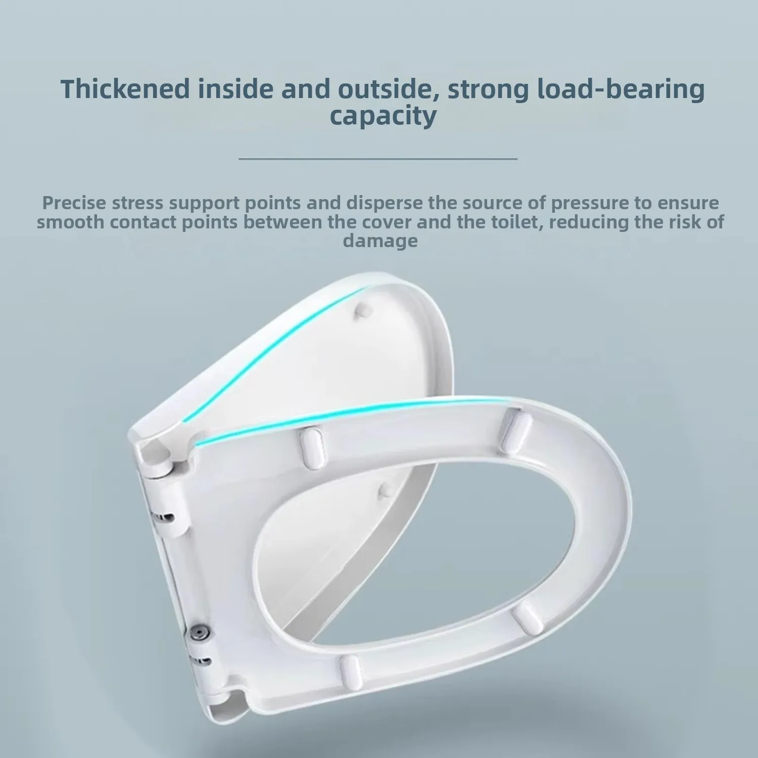 Hydraulischer, langsam geschlossener Toilettensitz, Zubehör, kompatibel mit ROCA Universal-Kissenbezug-Verbindungsteilen