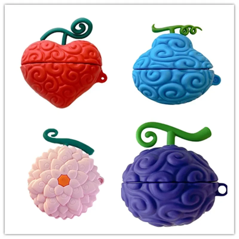 

For Samsung Galaxy Buds FE/Buds 2/Buds 2 pro/Buds pro/Buds Live,Cute kawaii Cartoon Devil fruit Design Silicone Earphone Case