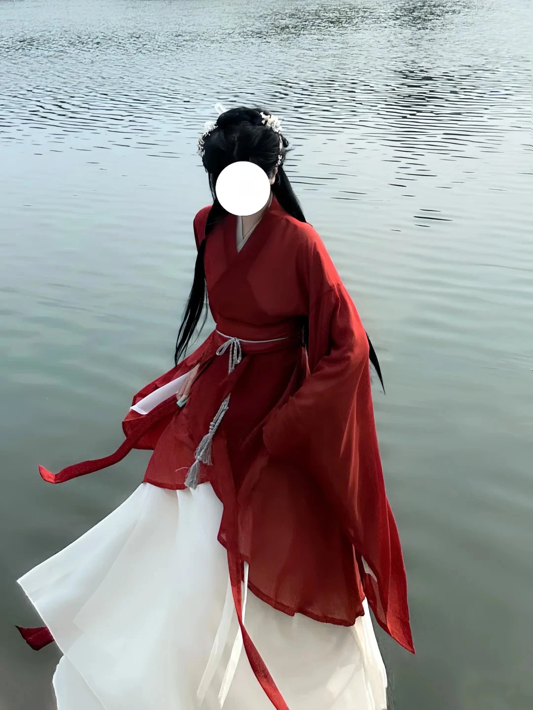 

Red Hanfu Women's Clothing Wei Jin Style Waist-Length Great Sleeve Dance Performance Suit 2026 New Design Traditional Chinese...