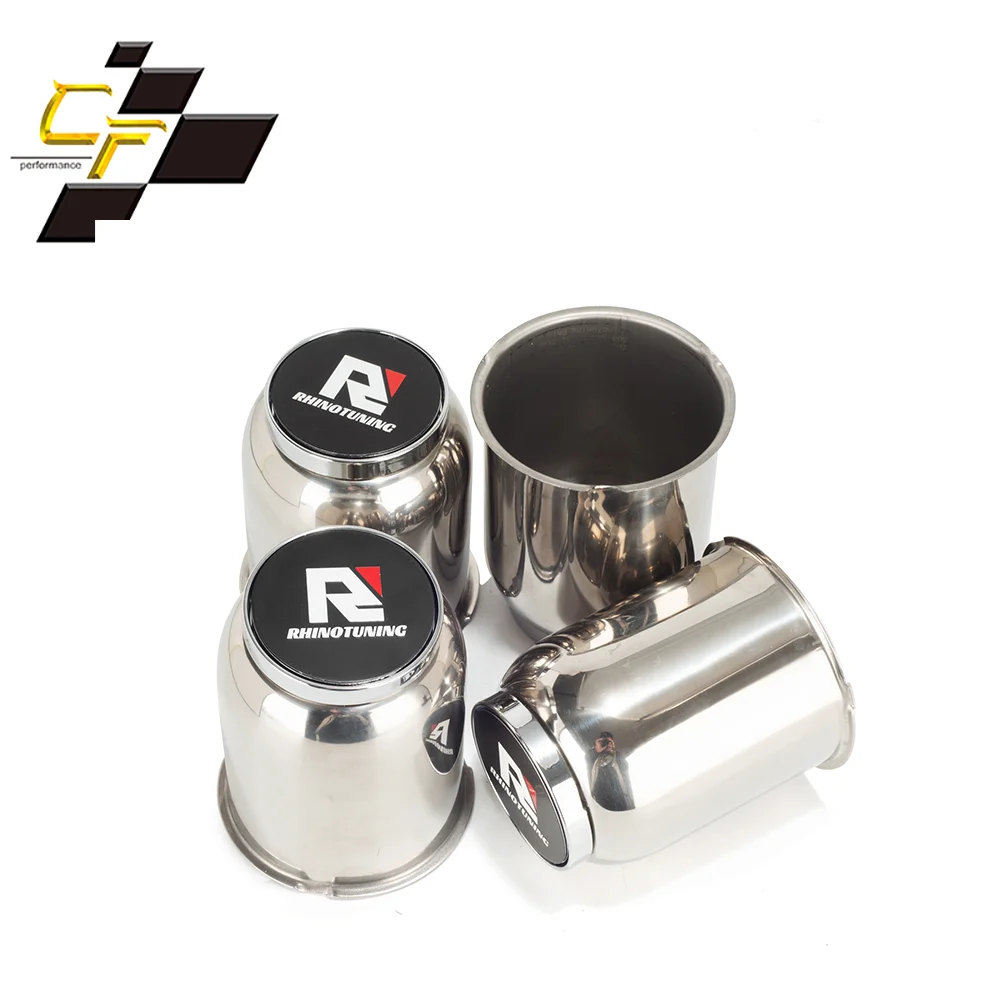 

CFPerformance 1pc/4pcs 81mm(3.19") Stainless PUSH-THRU HUB CENTER CAP Trailer Center Caps for Rims Truck Auto Push Thru Steel