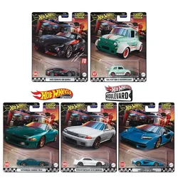 Original Hot Wheels Premium Car Toys for Boys 1/64 Diecast Toyota GR Supra Fiat 500 Modificado Nissan Skyline Lamborghini Gift