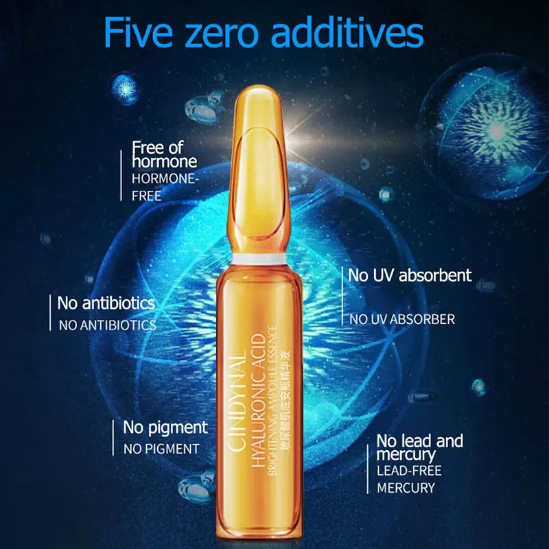 ROREC Hyaluronic Acid Ampoule เซรั่มรูขุมขนหดตัว Anti-Acne Nicotinamide Whitening Moisturizing Anti-Aging Wrinkle Skin Care